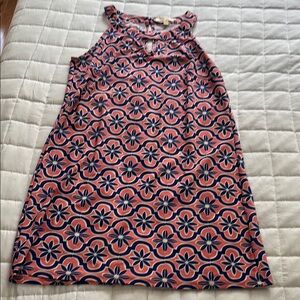 Aryeh Blue and Pink Halter Sundress Casual